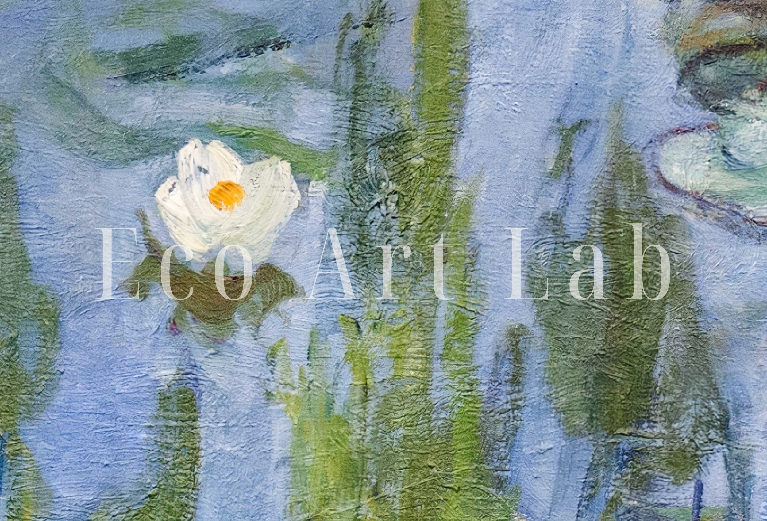 Water Lilies Painting Claude Monet Famous Monet Art. Instant Download Vintage Decor. Monet Botanical Print Printable Wall Art. Vintage Decor