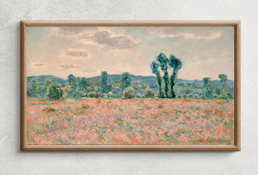 Samsung Frame TV Art 4K - Poppy Field  - Famous Painting by Claude Monet