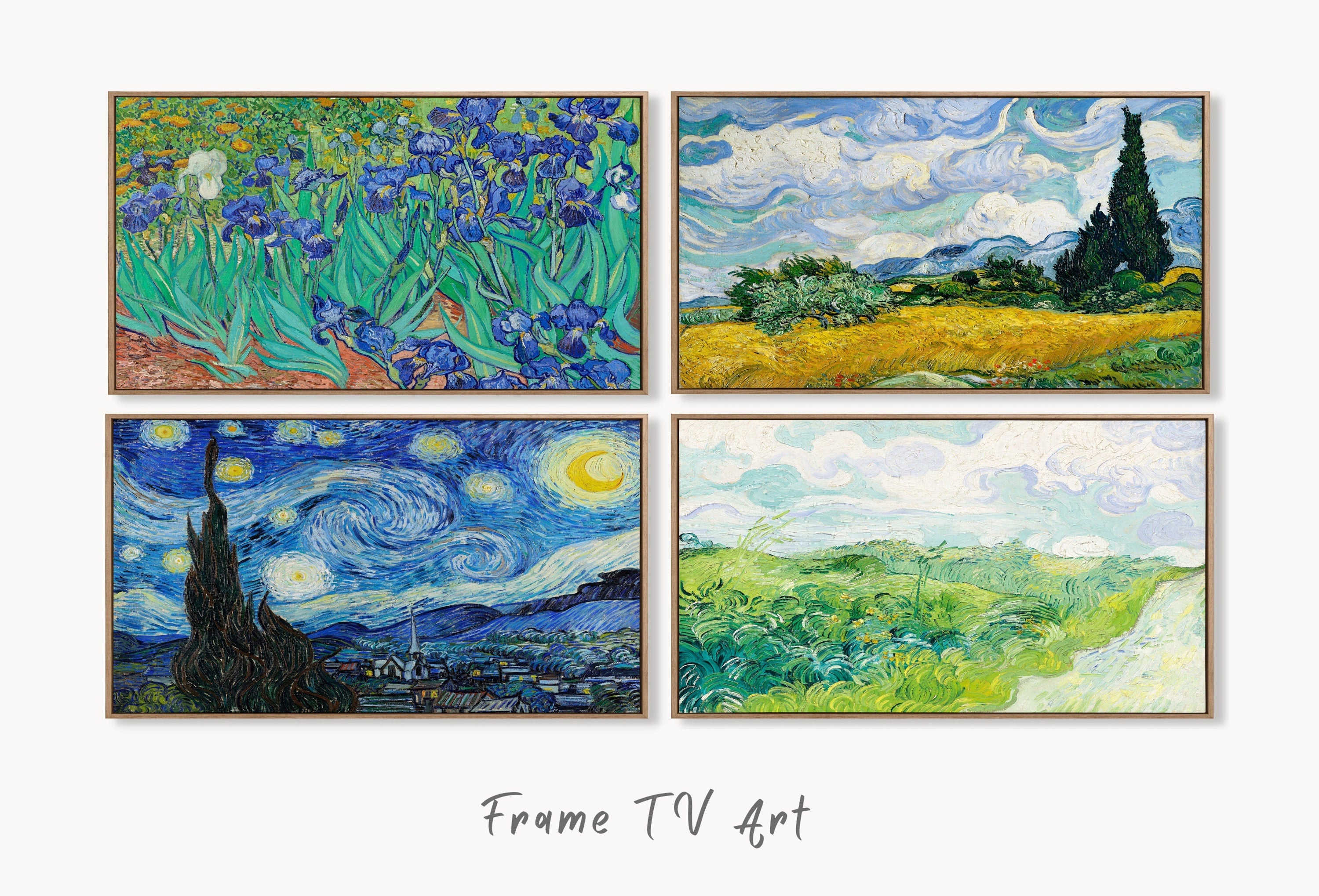 Set of 4 Samsung Frame TV 4K Art. Van Gogh Famous Paintings Collection. Vincent Van Gogh Art Set. Instant Download Vintage Frame TV Art. #4