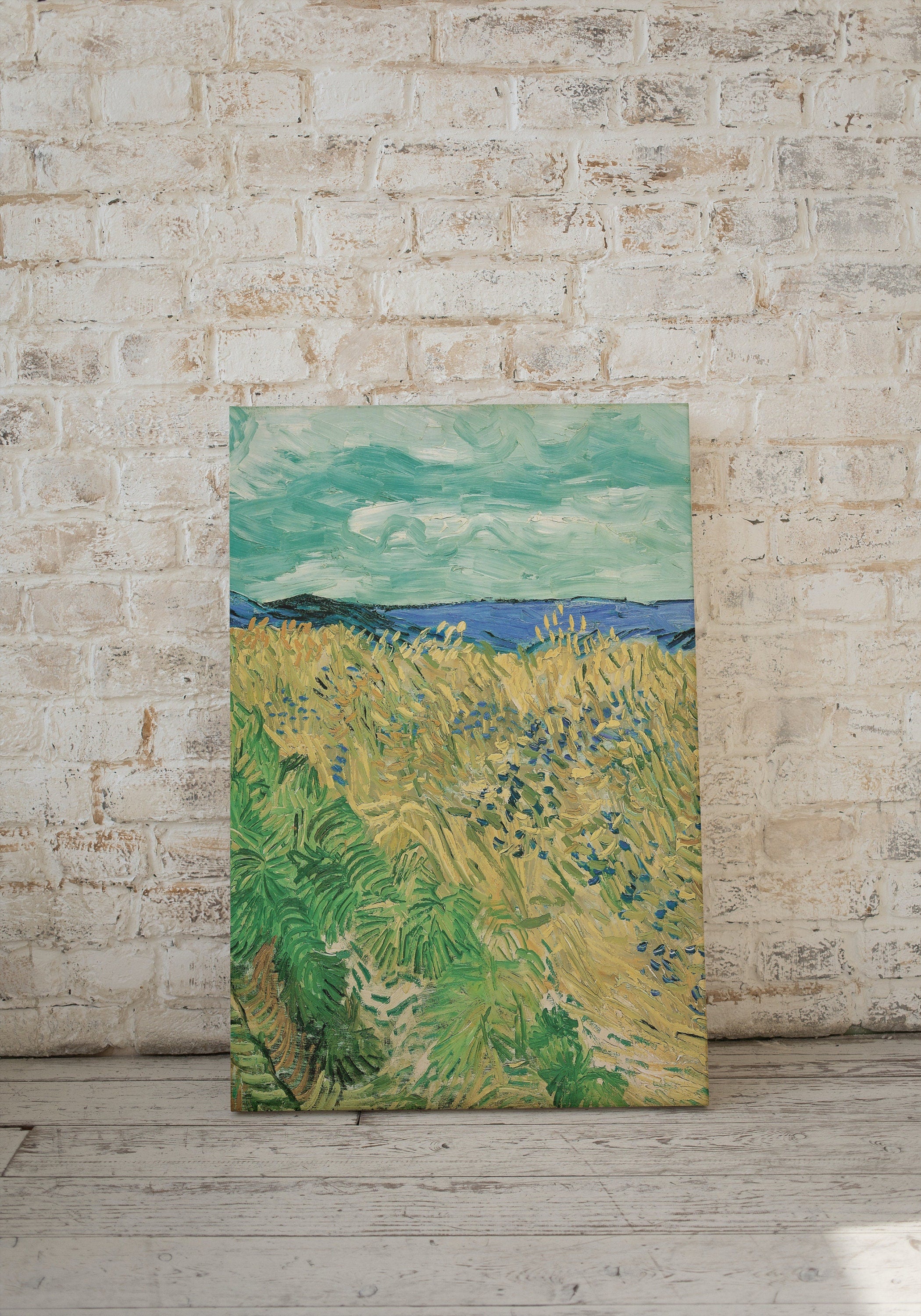 Wheatfield With Cornflowers by Vincent van Gogh. Famous Printable Art. Instant Download van Gogh Print. Vintage Landscape Painting. Fine Art