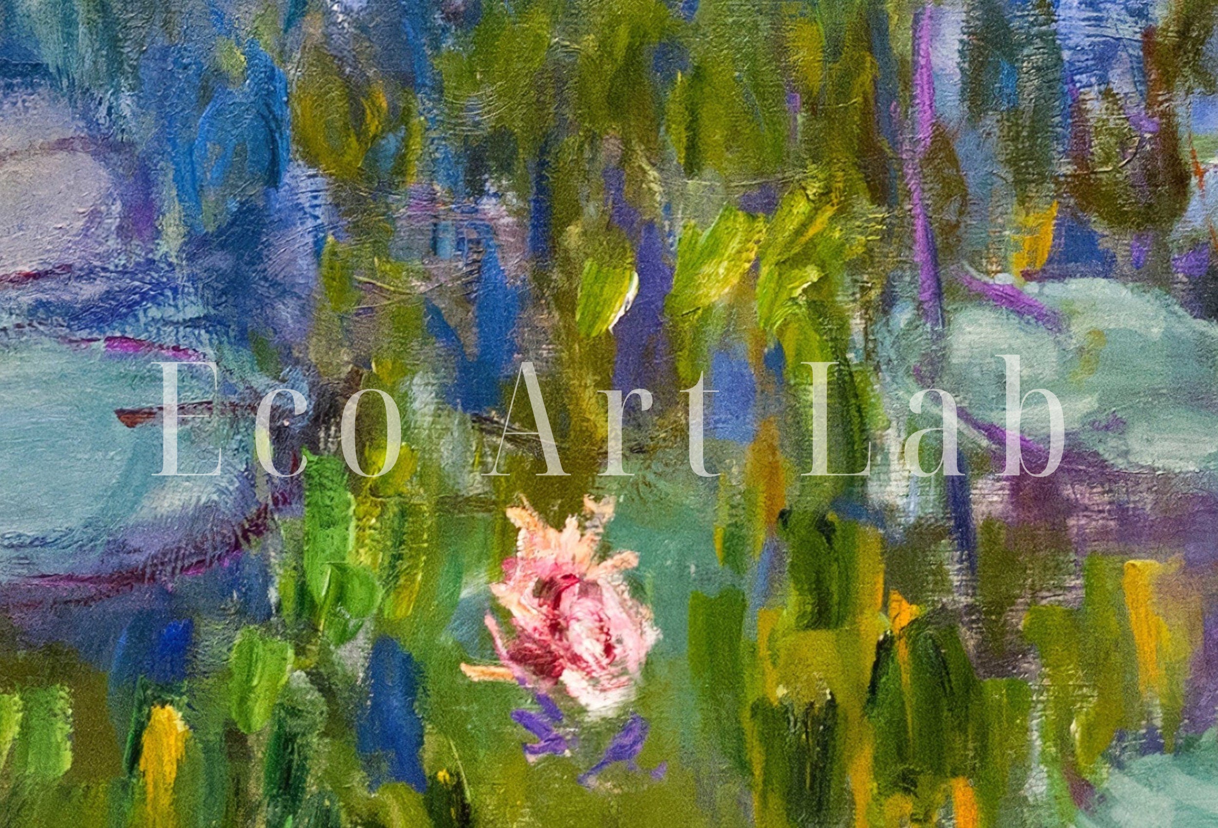 Water Lilies Painting Claude Monet Famous Monet Art. Instant Download Vintage Decor. Monet Botanical Print Printable Wall Art. Vintage Decor