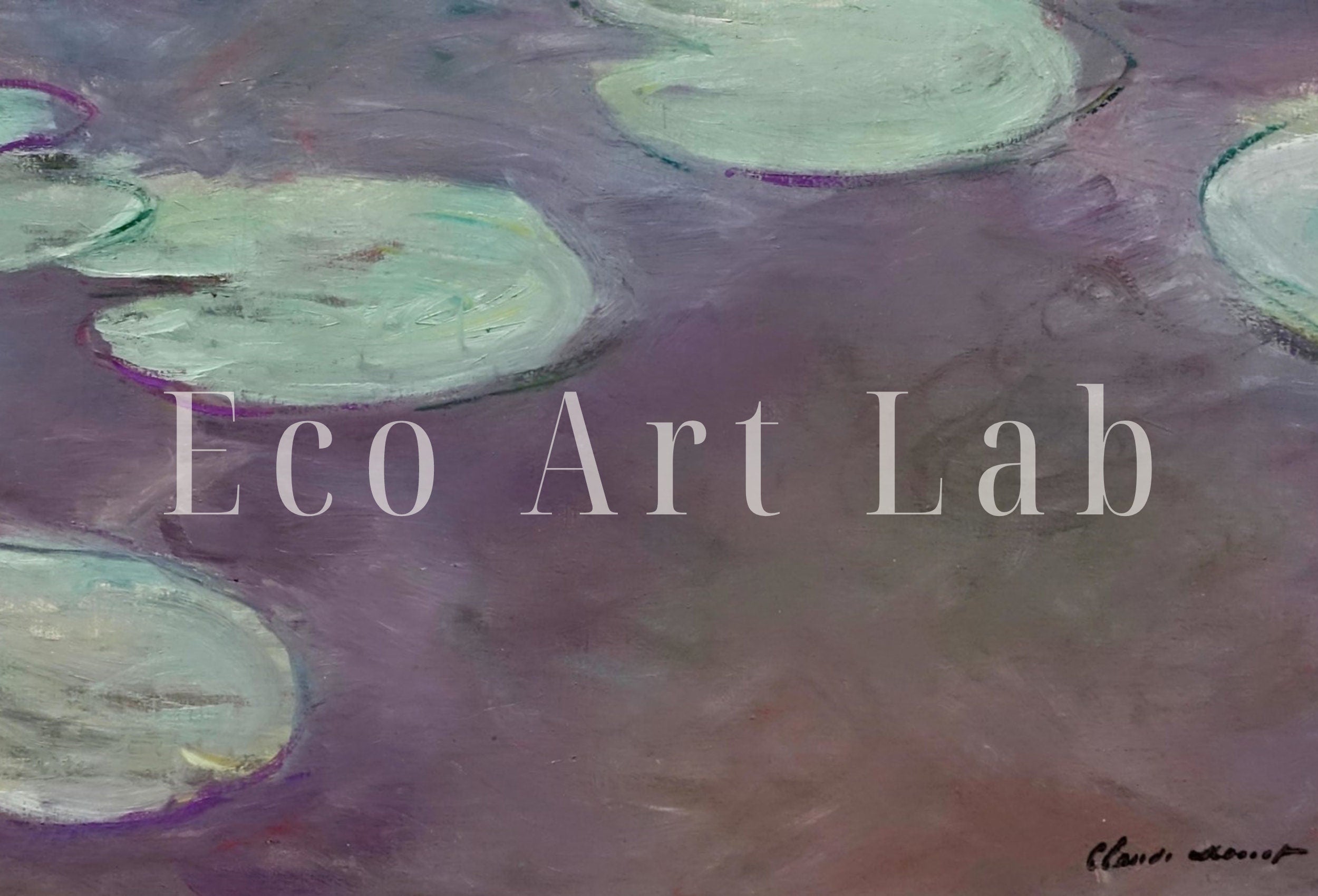 Water Lilies Painting by Claude Monet Famous Monet Art. Monet Botanical Vintage Print. Printable Wall Art. Instant Download Vintage Decor.