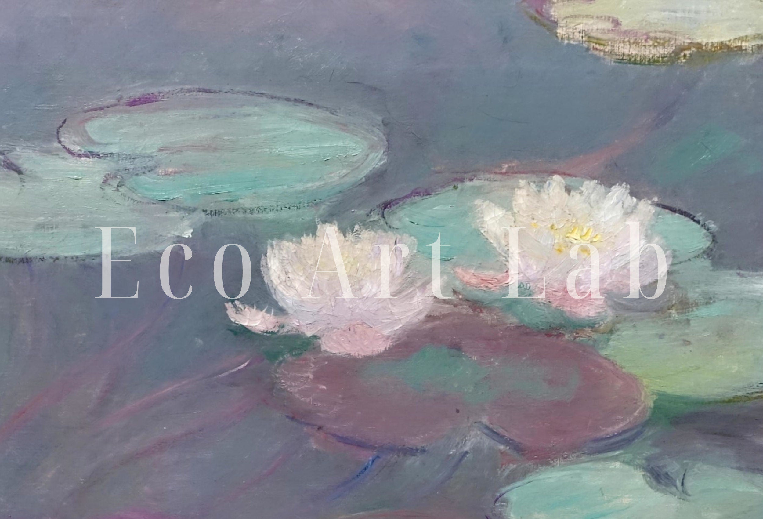 Water Lilies Painting by Claude Monet Famous Monet Art. Monet Botanical Vintage Print. Printable Wall Art. Instant Download Vintage Decor.