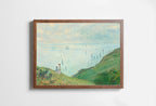 Claude Monet Cliffs at Pourville Painting Famous Monet Art. Instant Download Vintage Decor. Monet Landscape Printable Wall Art Vintage Decor