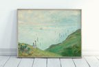 Claude Monet Cliffs at Pourville Painting Famous Monet Art. Instant Download Vintage Decor. Monet Landscape Printable Wall Art Vintage Decor