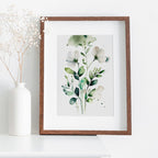 Floral Printable Wall Art. Boho Floral Art. Watercolor Botanical Print. Printable Flower Watercolor. Wild Flowers Art. Floral Minimalist Art