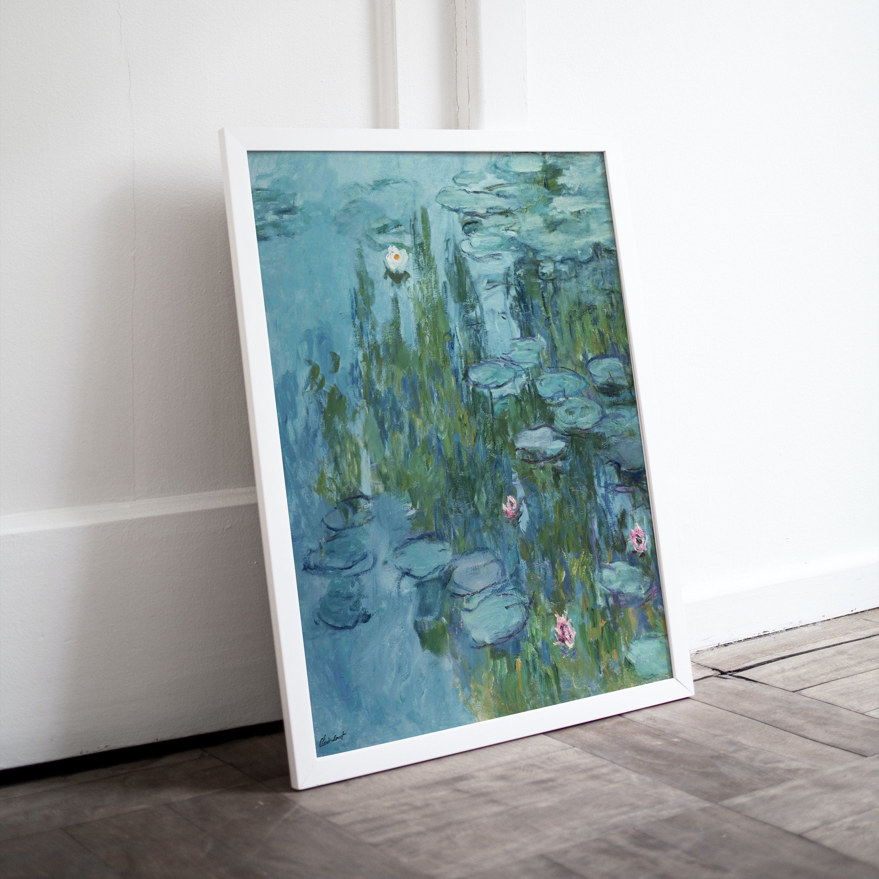 Water Lilies Claude Monet Painting Famous Monet Art. Monet Botanical Print Printable Wall Art. Instant Download Vintage Decor. Vintage Decor