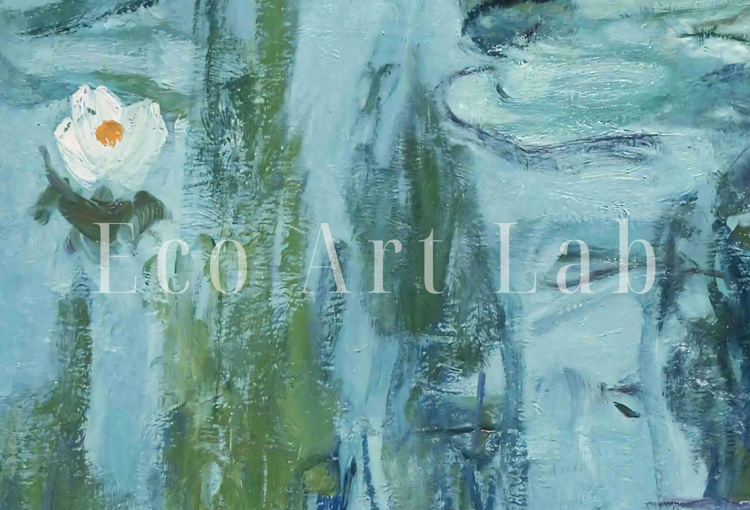 Water Lilies Claude Monet Painting Famous Monet Art. Monet Botanical Print Printable Wall Art. Instant Download Vintage Decor. Vintage Decor