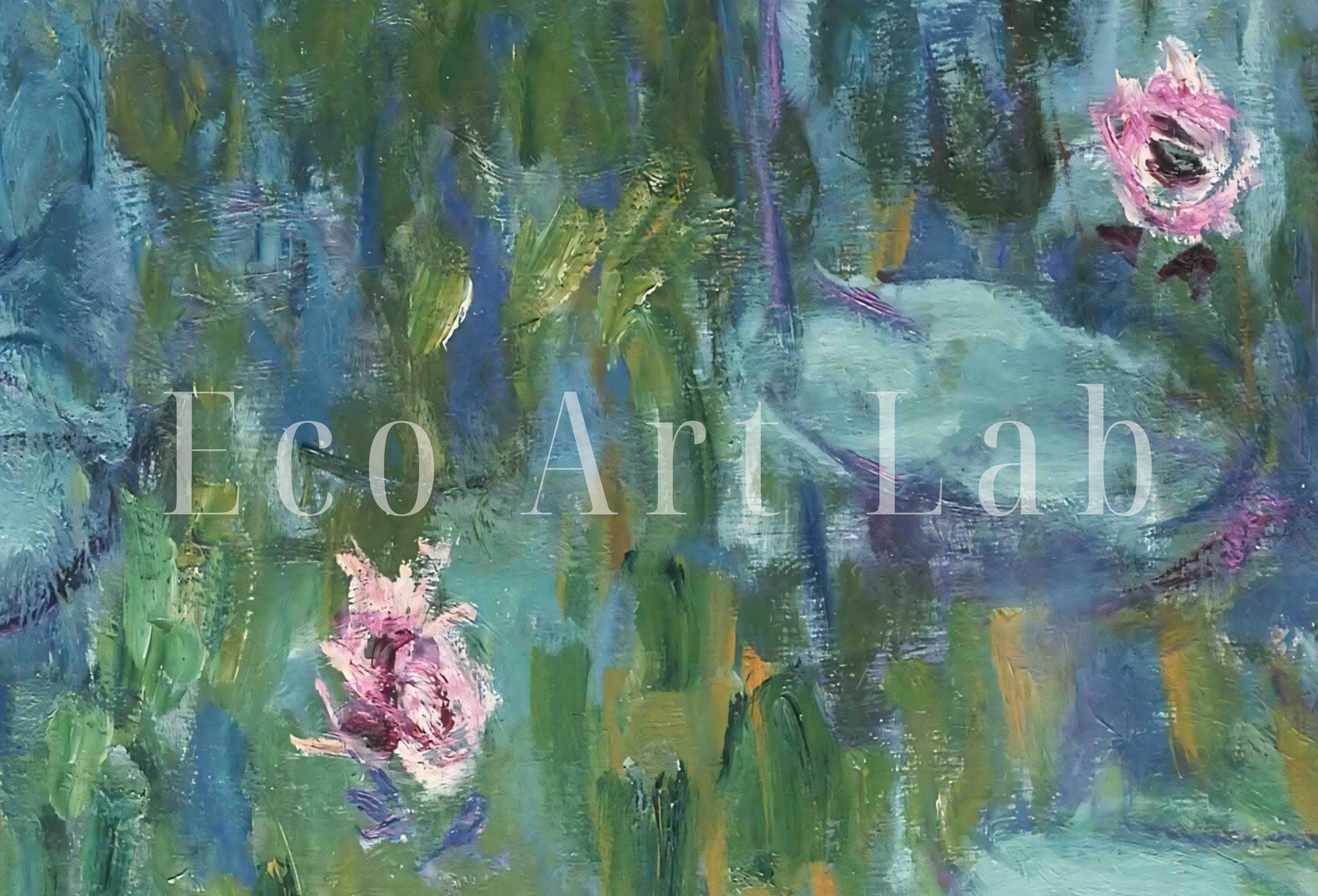 Water Lilies Claude Monet Painting Famous Monet Art. Monet Botanical Print Printable Wall Art. Instant Download Vintage Decor. Vintage Decor