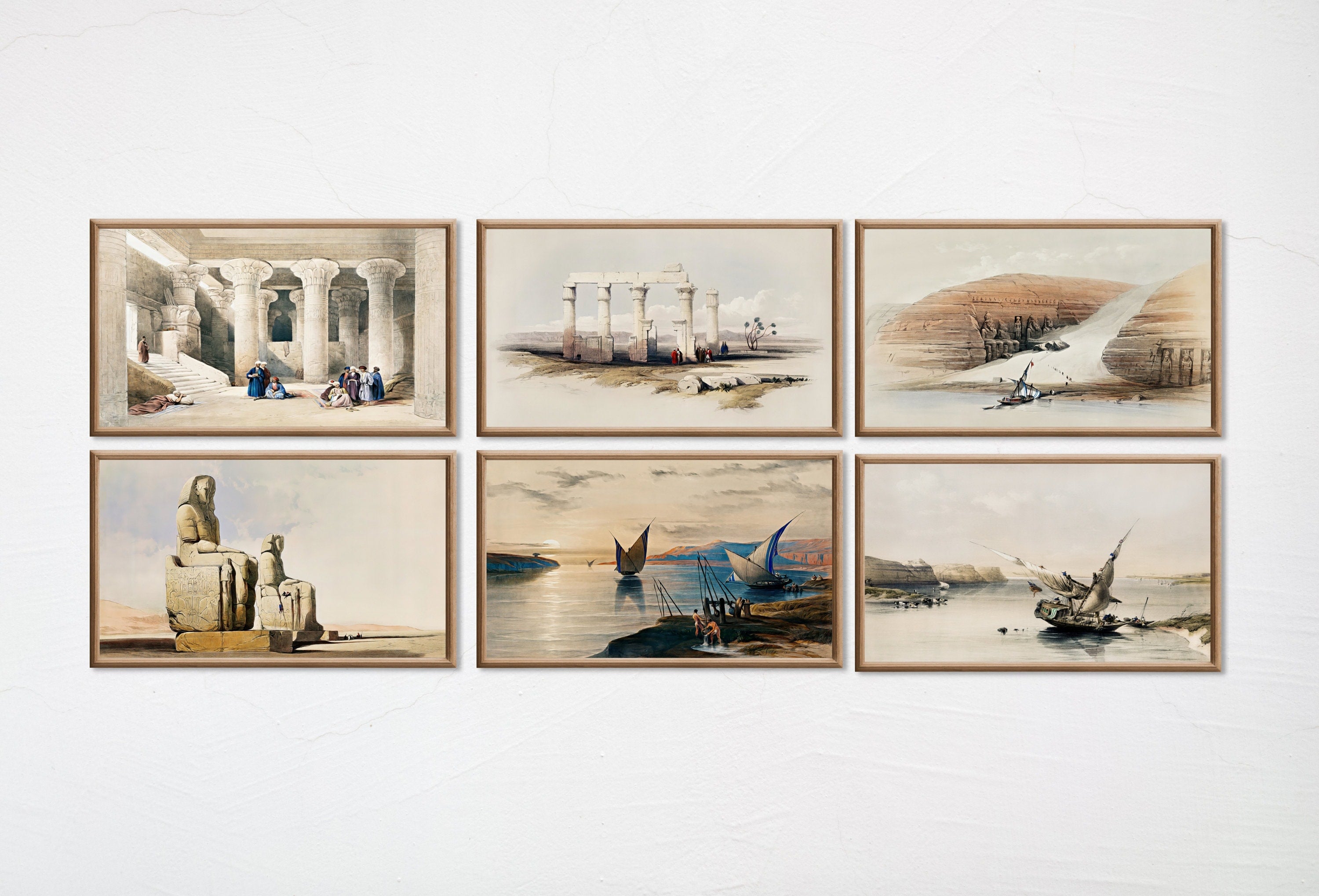Set of 15 Samsung Frame TV 4K Art. Ancient Egyptian Famous Paintings Collection. Vintage Egyptian Art Set. Instant Download Frame TV Art