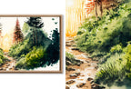 Set of 40 Samsung Frame TV 4K Art. Forests Landscape Watercolor Paintings. Nature Collection TV Art Set. Instant Download Frame TV Art