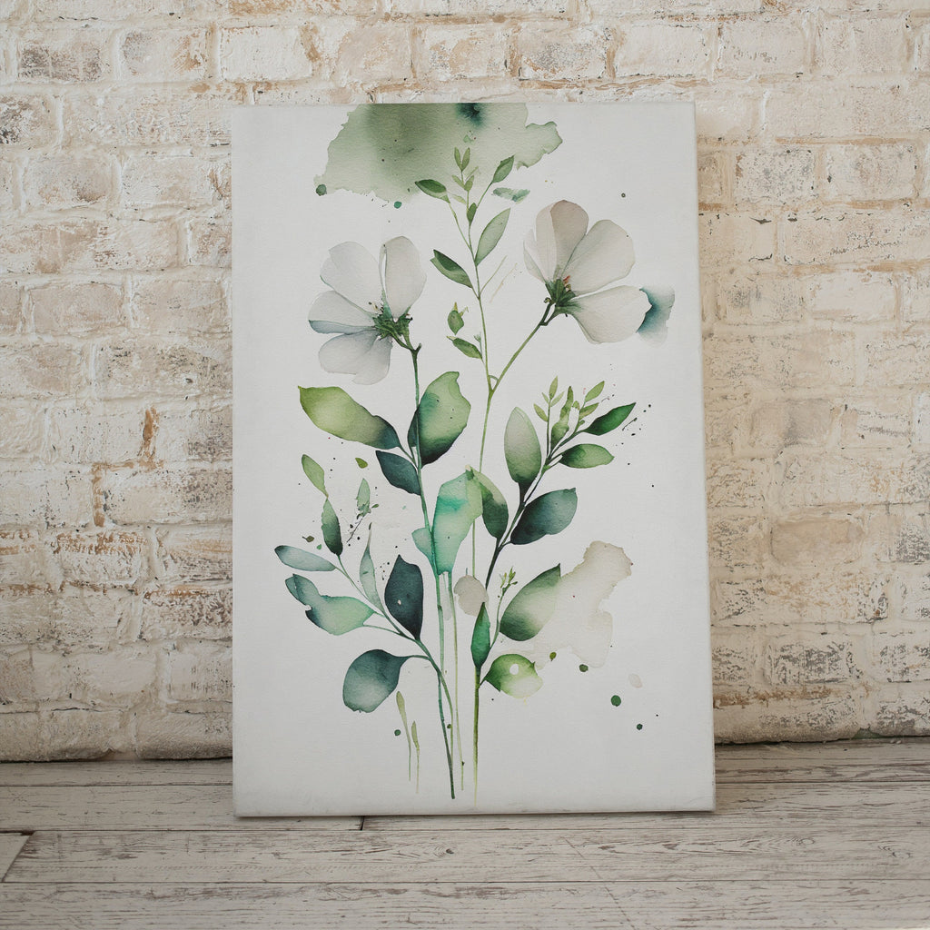 Floral Printable Wall Art. Boho Floral Art. Watercolor Botanical Print. Printable Flower Watercolor. Wild Flowers Art. Floral Minimalist Art