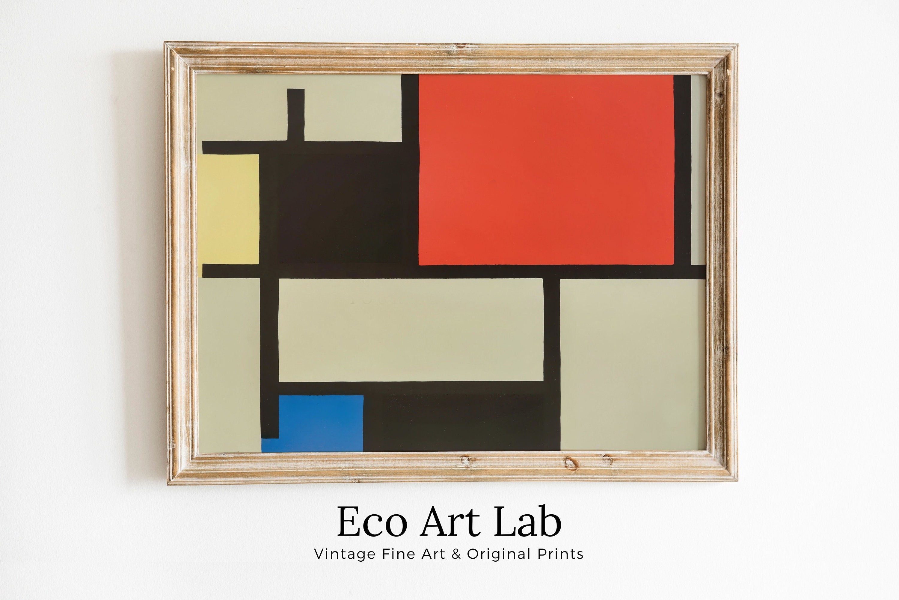 Vintage Piet Mondrian Colorful Abstract Painting. Printable Wall Art. Instant Download Geometric Art. Bauhaus Abstract Aesthetic Wall Art – Printable Wall Art Digital Download – Digital Download