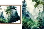 Set of 15 Samsung Frame TV 4K Art. Forests Landscape Watercolor Paintings. Nature Collection TV Art Set. Instant Download Frame TV Art