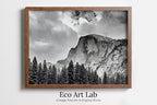 Yosemite Wall Art National Park Poster. Instant Download Yosemite Poster National Park Art, Black and White Wall Decor Printable Wall Art