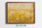 Yellow Wall Texture with Flowers Minimalist Printable Wall Art. Instant Download Abstract Floral Art Print. Neutral Photography Wall Art.
