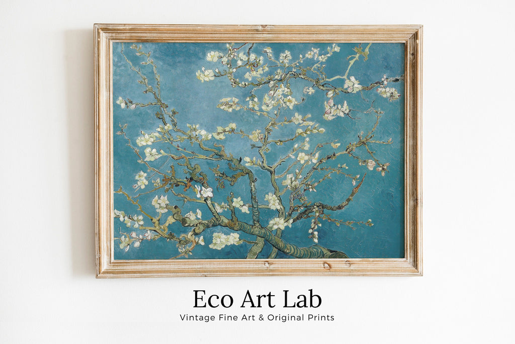 Vincent van Gogh Almond Blossom Printable Famous Art Prints. Instant Download van Gogh Print Vintage Botanical Wall Art. Fine Art Print