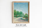 Vintage Spring Landscape. Vincent van Gogh Print. Instant Download Antique Painting Wall Art. Printable van Gogh Wall Art. Fine Art Print