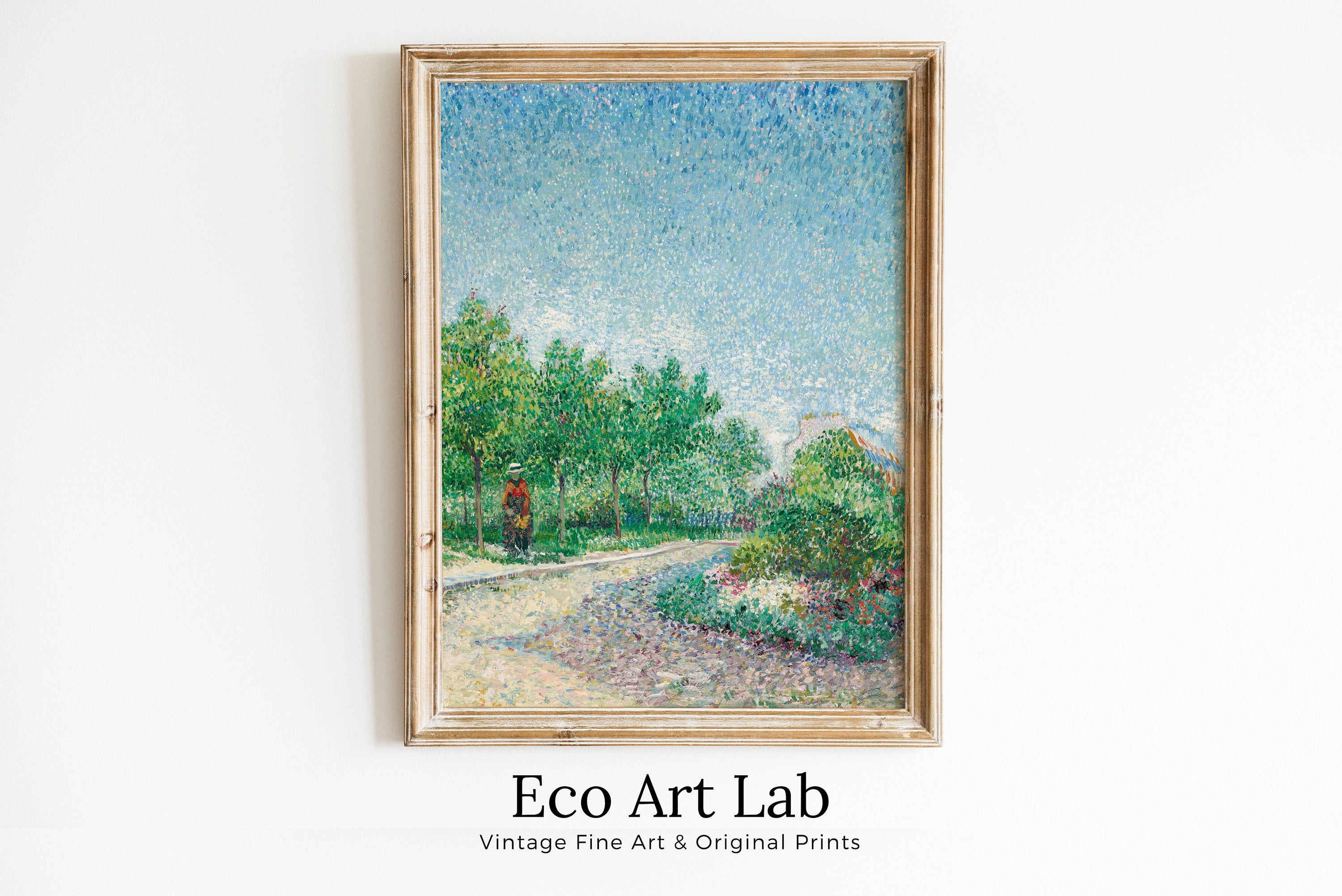 Vintage Spring Landscape. Vincent van Gogh Print. Instant Download Antique Painting Wall Art. Printable van Gogh Wall Art. Fine Art Print