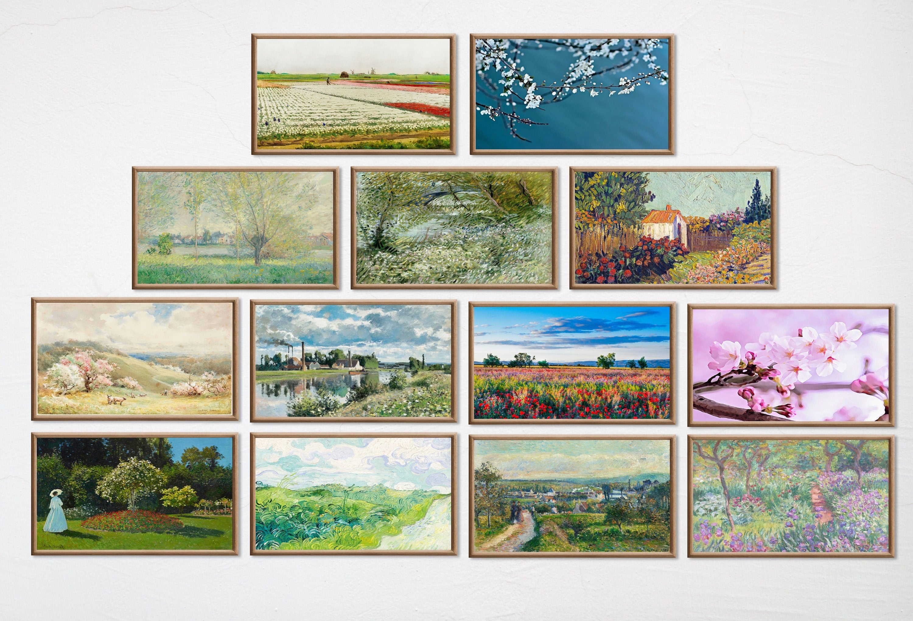 Set of 25 Samsung Frame TV 4K Art. Spring Wall Art Nature Digital Collection. Vintage Spring Decor TV Art Set. Instant Download Frame TV Art