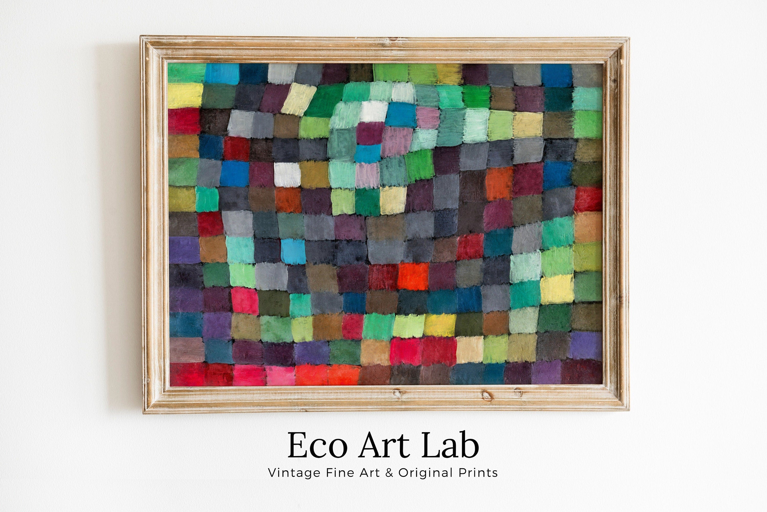 Vintage Paul Klee "May Picture" Colorful Abstract Painting. Printable Wall Art. Instant Download Abstract Art. Mosaic Abstract Wall Art – Printable Wall Art Digital Download – Digital Download