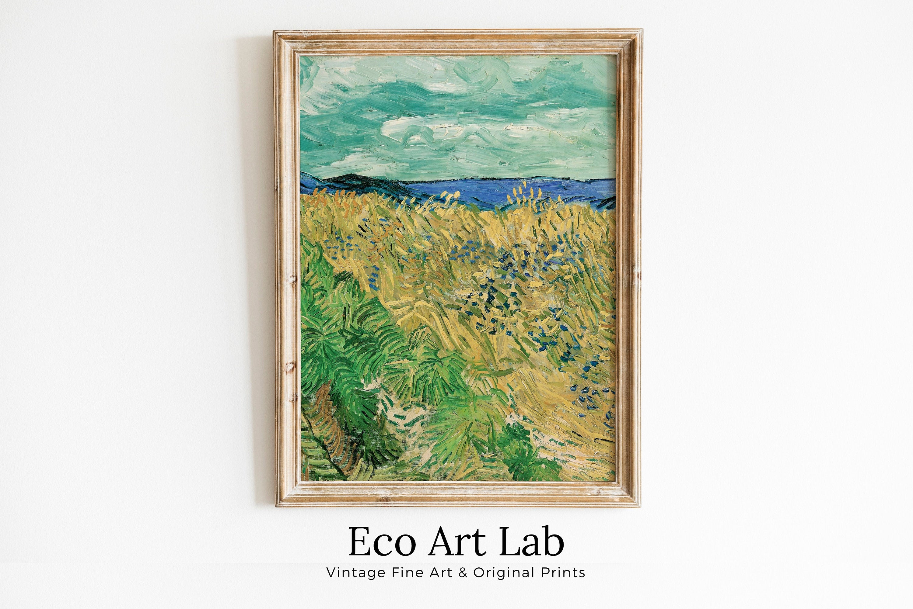 Wheatfield With Cornflowers by Vincent van Gogh. Famous Printable Art. Instant Download van Gogh Print. Vintage Landscape Painting. Fine Art