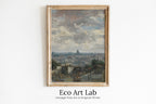 View of Paris Vincent van Gogh Printable Famous Oil Painting. Instant Download van Gogh Print European Landscape Vintage Wall Decor Fine Art