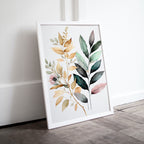 Floral Printable Wall Art. Floral Minimalist Art. Printable Flower Watercolor. Boho Floral Art. Watercolor Botanical Print. Wild Flowers Art
