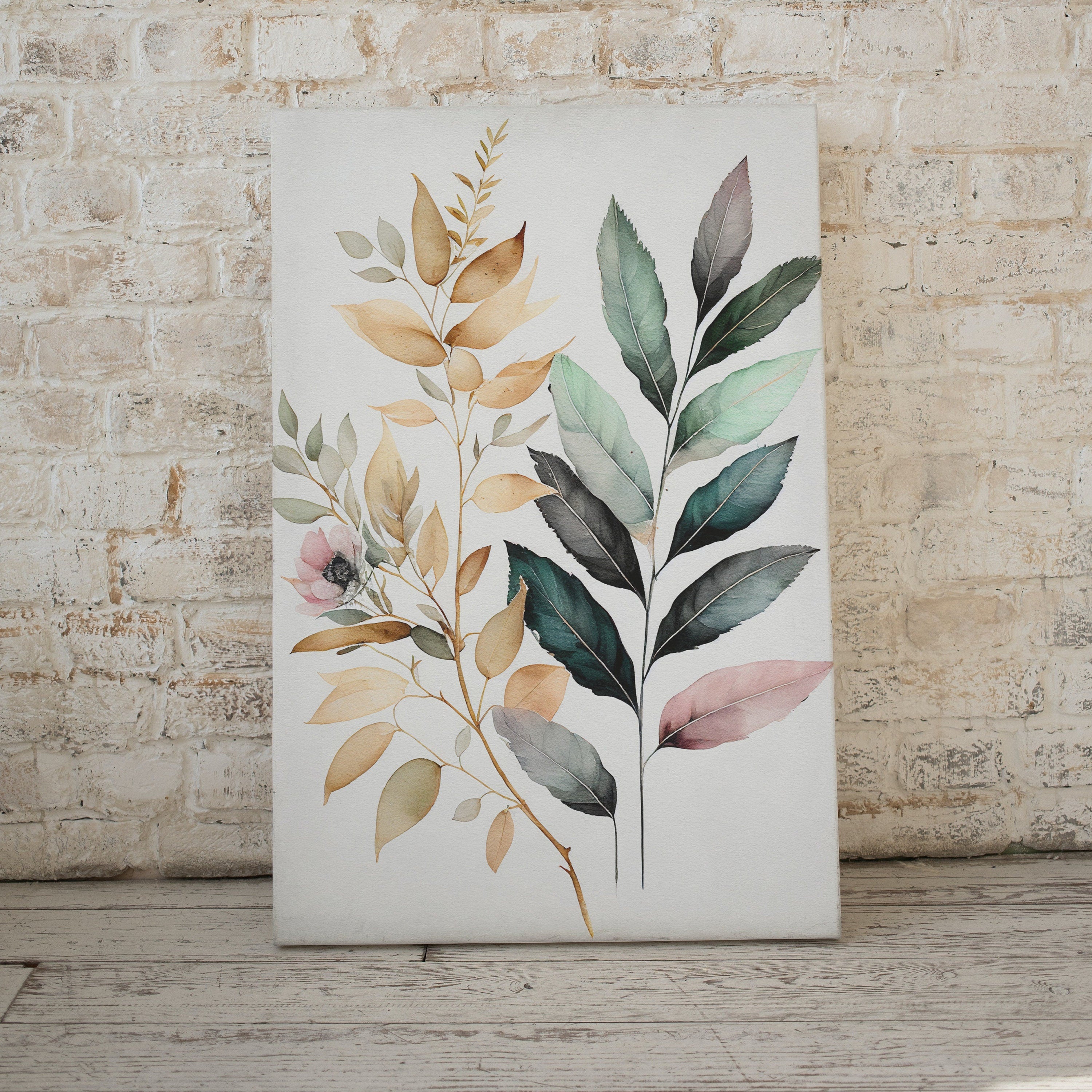 Floral Printable Wall Art. Floral Minimalist Art. Printable Flower Watercolor. Boho Floral Art. Watercolor Botanical Print. Wild Flowers Art