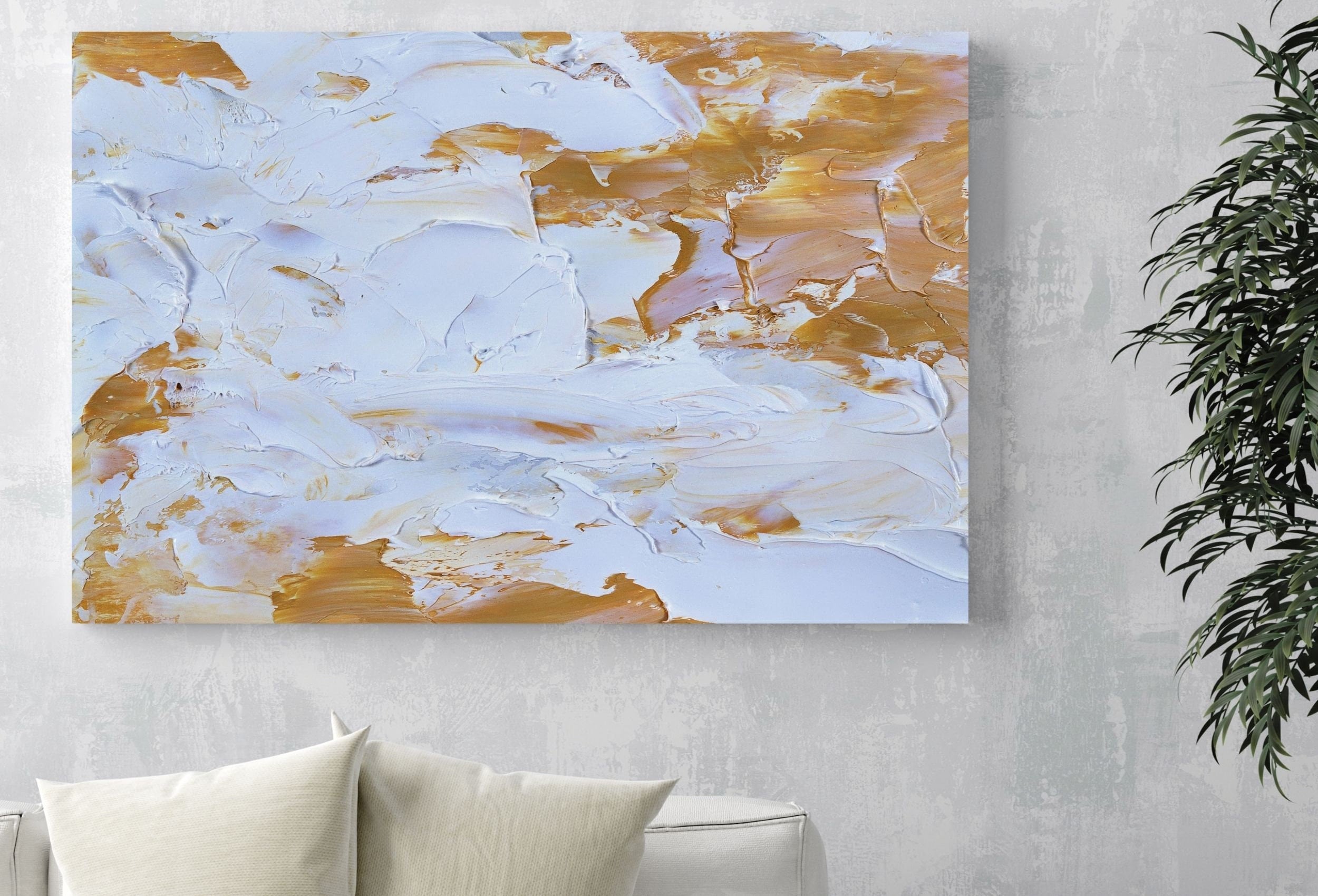 White Paint Neutral Wall Art Instant Download Abstract Art Print. Printable Minimalist Abstract Wall Art, Downloadable Art Print