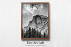 Yosemite Wall Art Poster. Instant Download Yosemite Vertical Poster National Park Art, Black and White Wall Decor Printable Wall Art