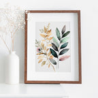 Floral Printable Wall Art. Floral Minimalist Art. Printable Flower Watercolor. Boho Floral Art. Watercolor Botanical Print. Wild Flowers Art