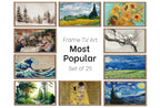 Set of 25 Samsung Frame TV 4K Art. Most Popular Paintings & Digital Art Ultimate Collection. TV Art Set. Instant Download Frame TV Art