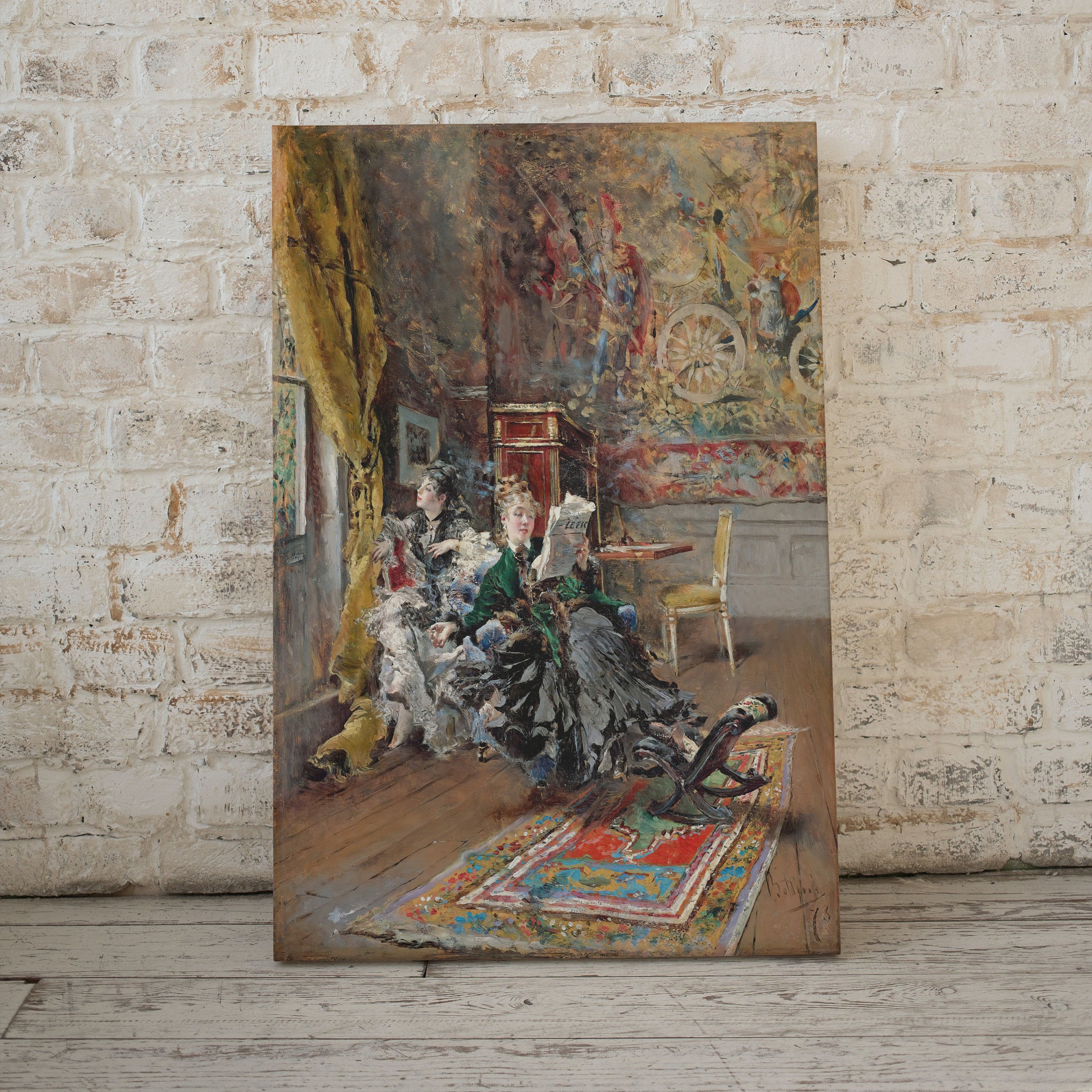 Woman Reading Portrait | Decadent Young Woman | Printable Art | European Vintage Wall Art | Vintage Woman Portrait | Victorian Painting