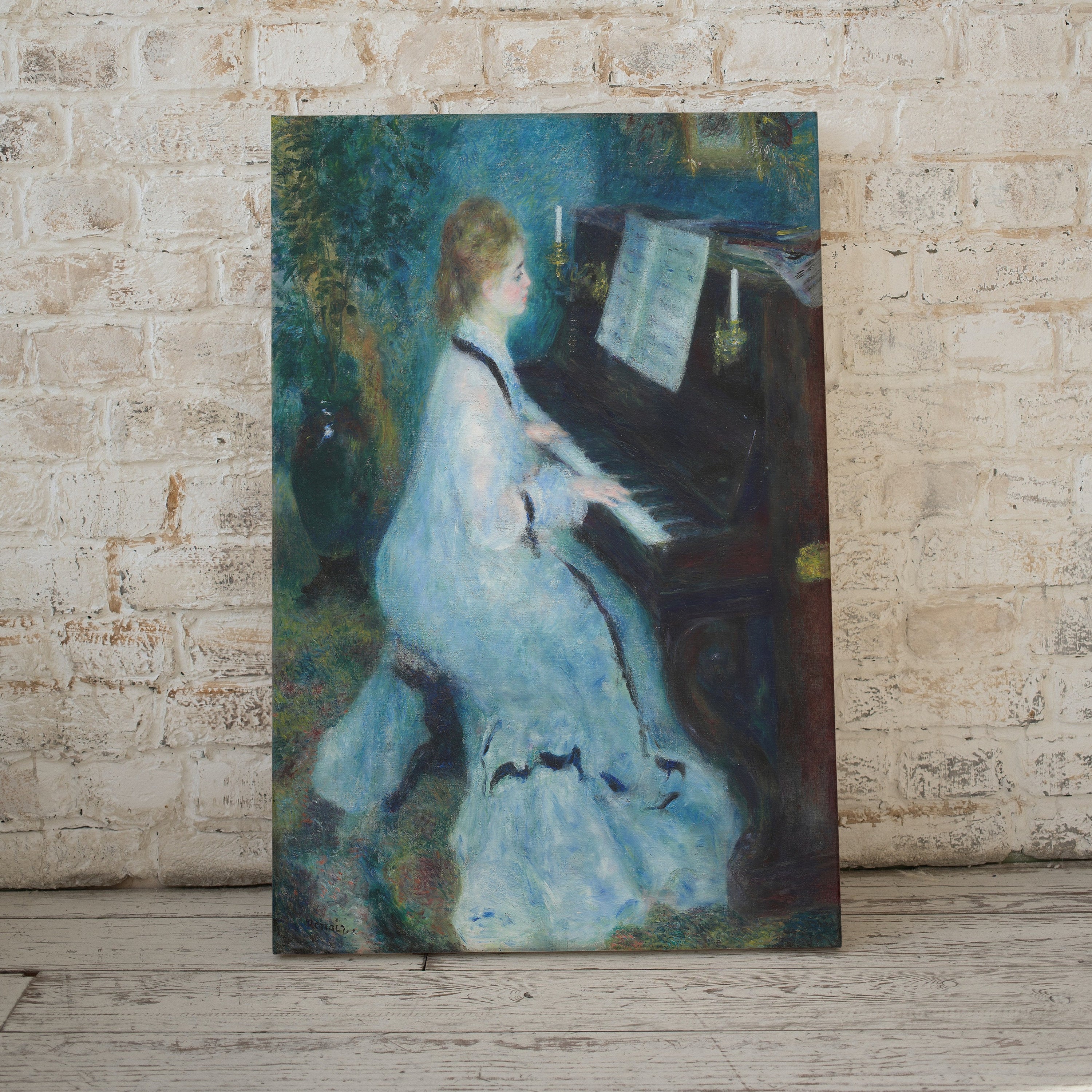 Woman Pianist | Vintage Auguste Renoir Painting | Printable | Antique Print | Musician Portrait Downloadable | Vintage Woman Playing Piano