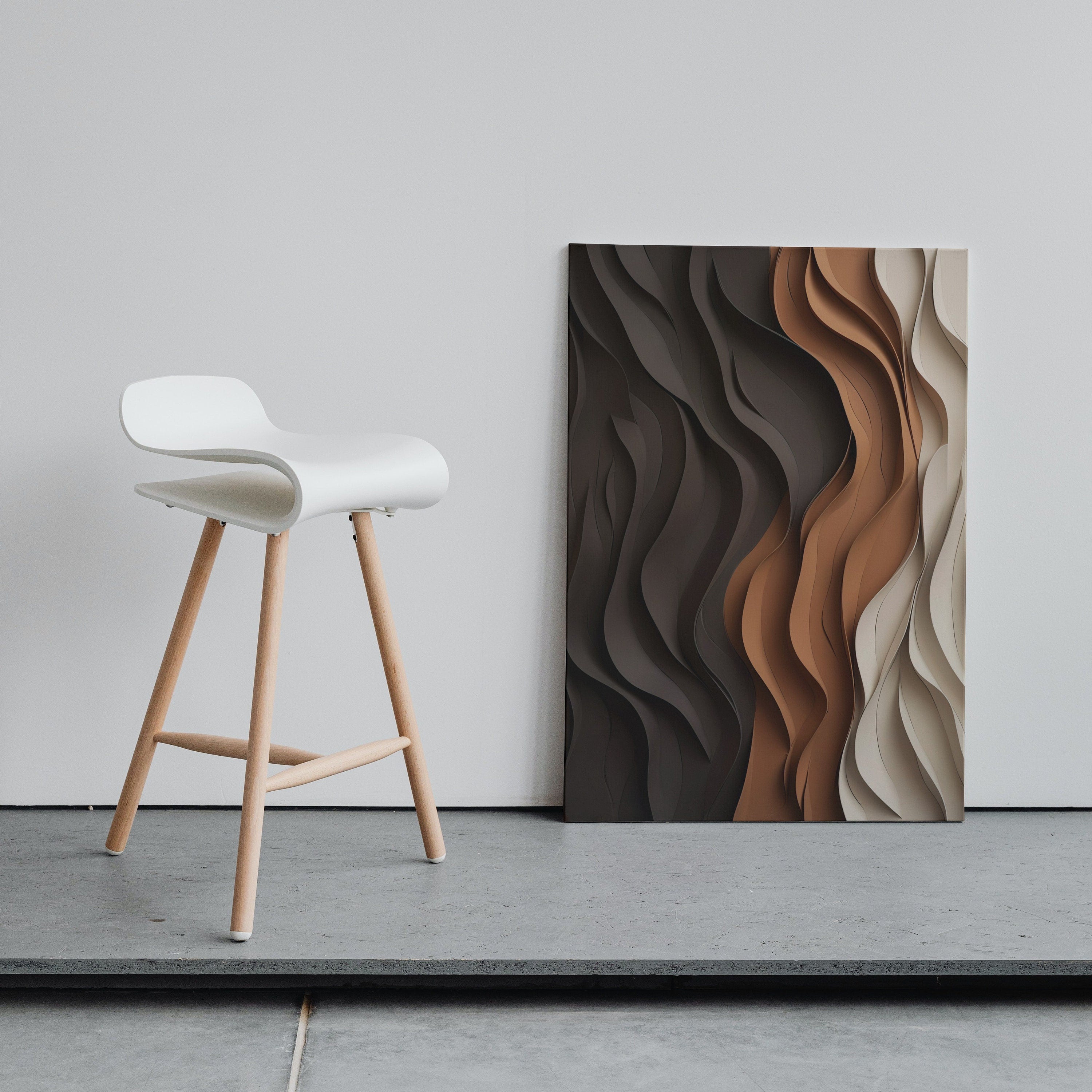Abstract Painting 3D Texture Art Minimalist Boho Wall Art. Modern Contemporary Wall Art Print. Large Abstract Printable Art. Neutral Art