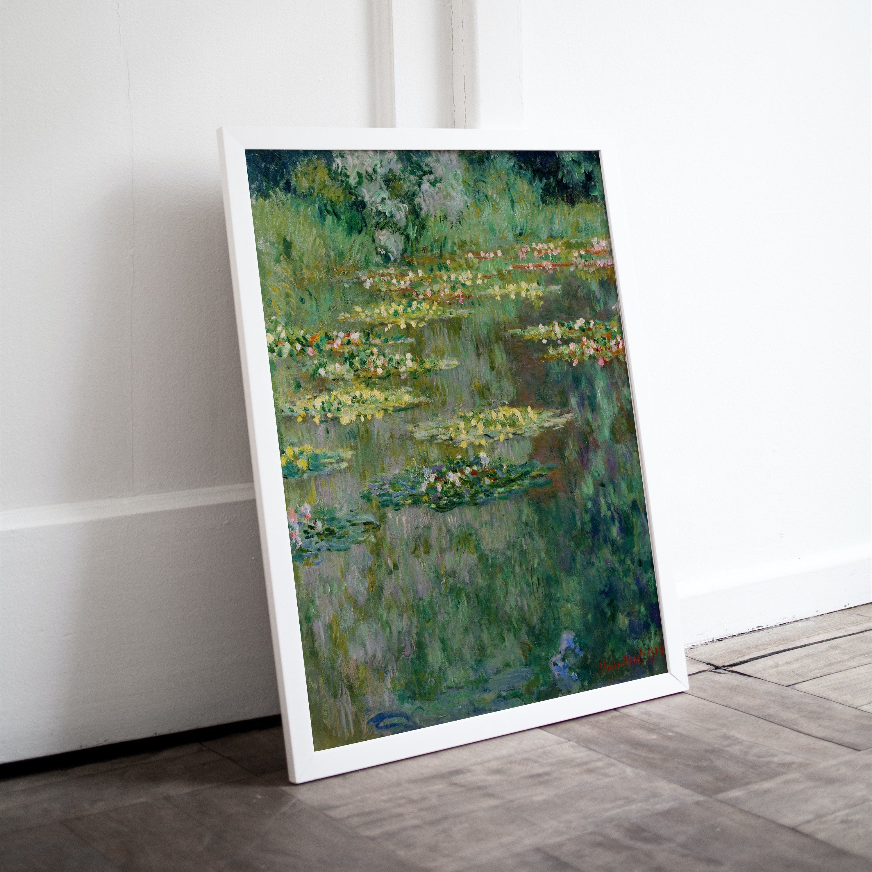 Water Lilies Pond Famous Painting by Claude Monet. Printable Wall Art. Instant Download Vintage Decor. Botanical Print. Vintage Decor