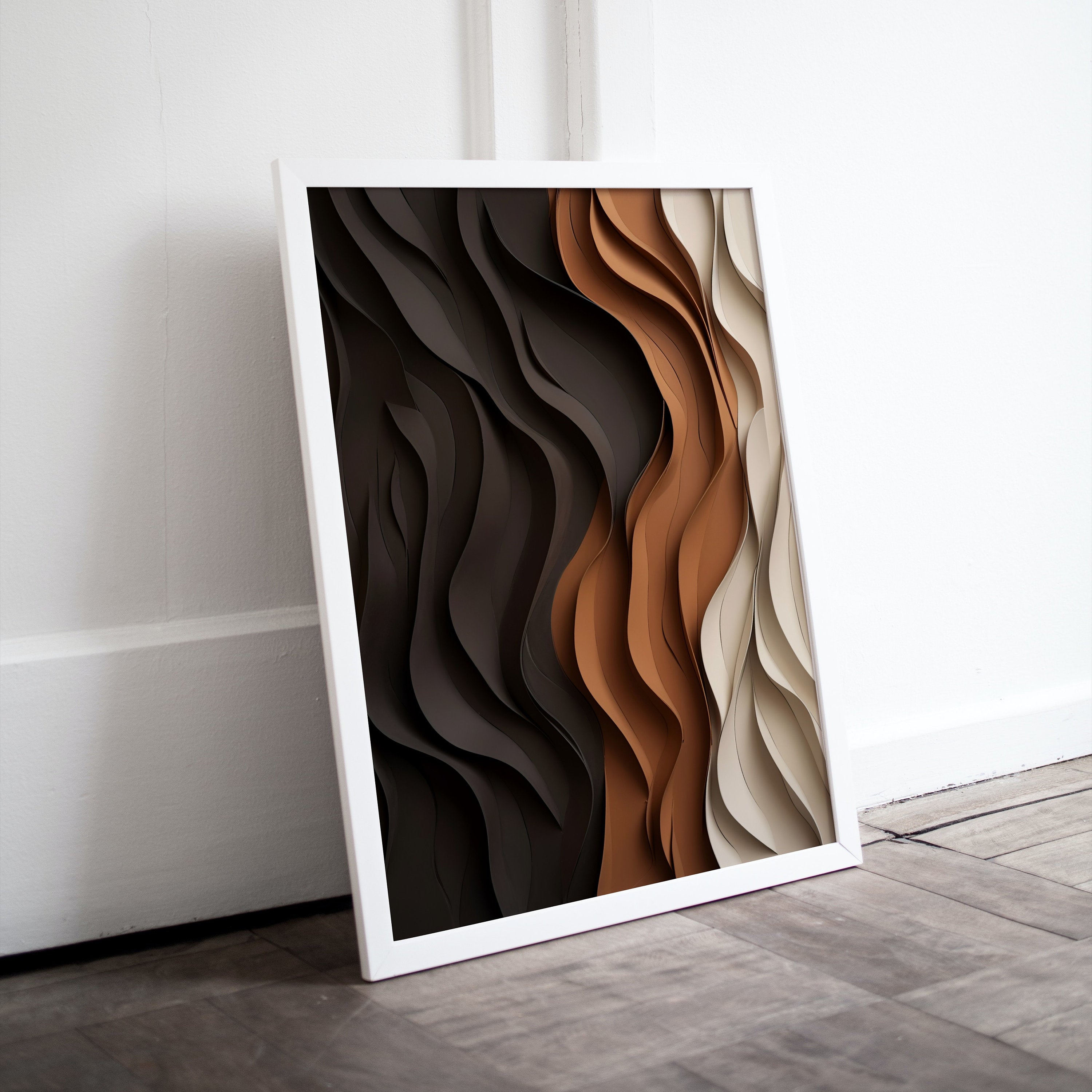Abstract Painting 3D Texture Art Minimalist Boho Wall Art. Modern Contemporary Wall Art Print. Large Abstract Printable Art. Neutral Art