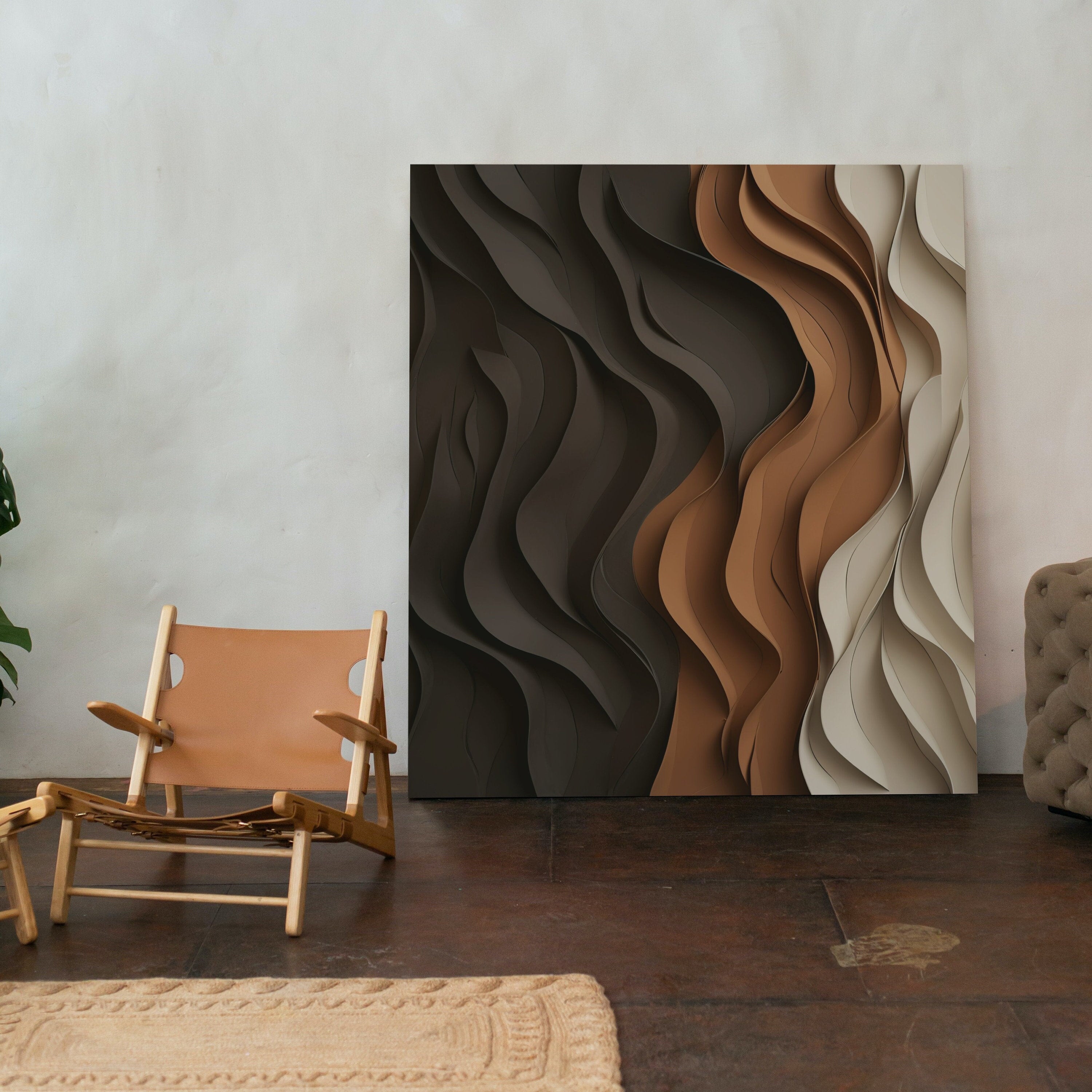 Abstract Painting 3D Texture Art Minimalist Boho Wall Art. Modern Contemporary Wall Art Print. Large Abstract Printable Art. Neutral Art