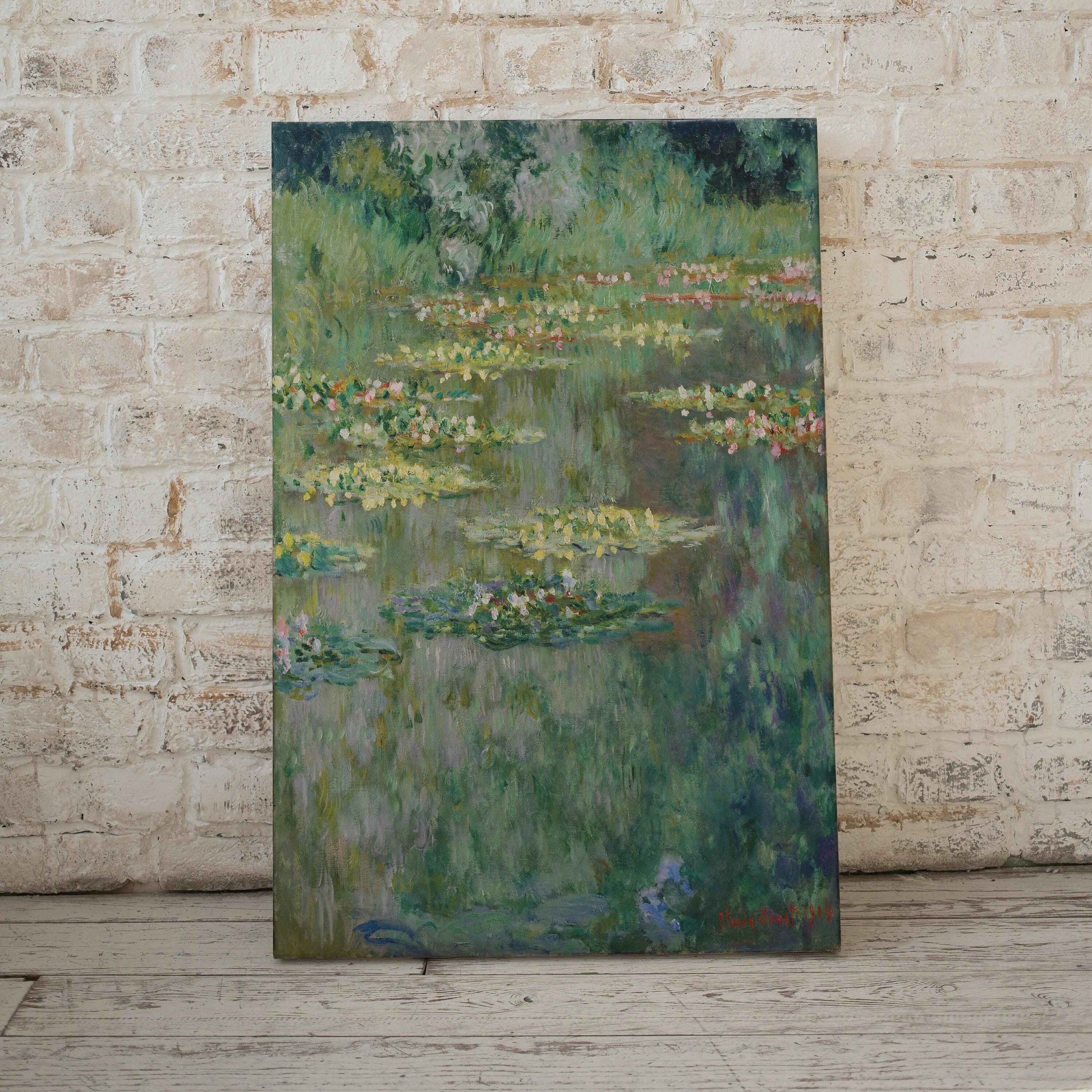 Water Lilies Pond Famous Painting by Claude Monet. Printable Wall Art. Instant Download Vintage Decor. Botanical Print. Vintage Decor