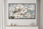 Abstract Samsung Frame TV Art | Vibrant Abstract Floral Art | Textured Wall Art | Oil Painting | Art For Frame Tv | Heavy Textured Painting