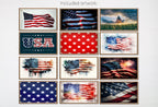 Set of 25 Samsung Frame TV 4K Art. Independence Day 4th of July Decor. Patriotic USA American Flags Art Set. Instant Download Frame TV Art