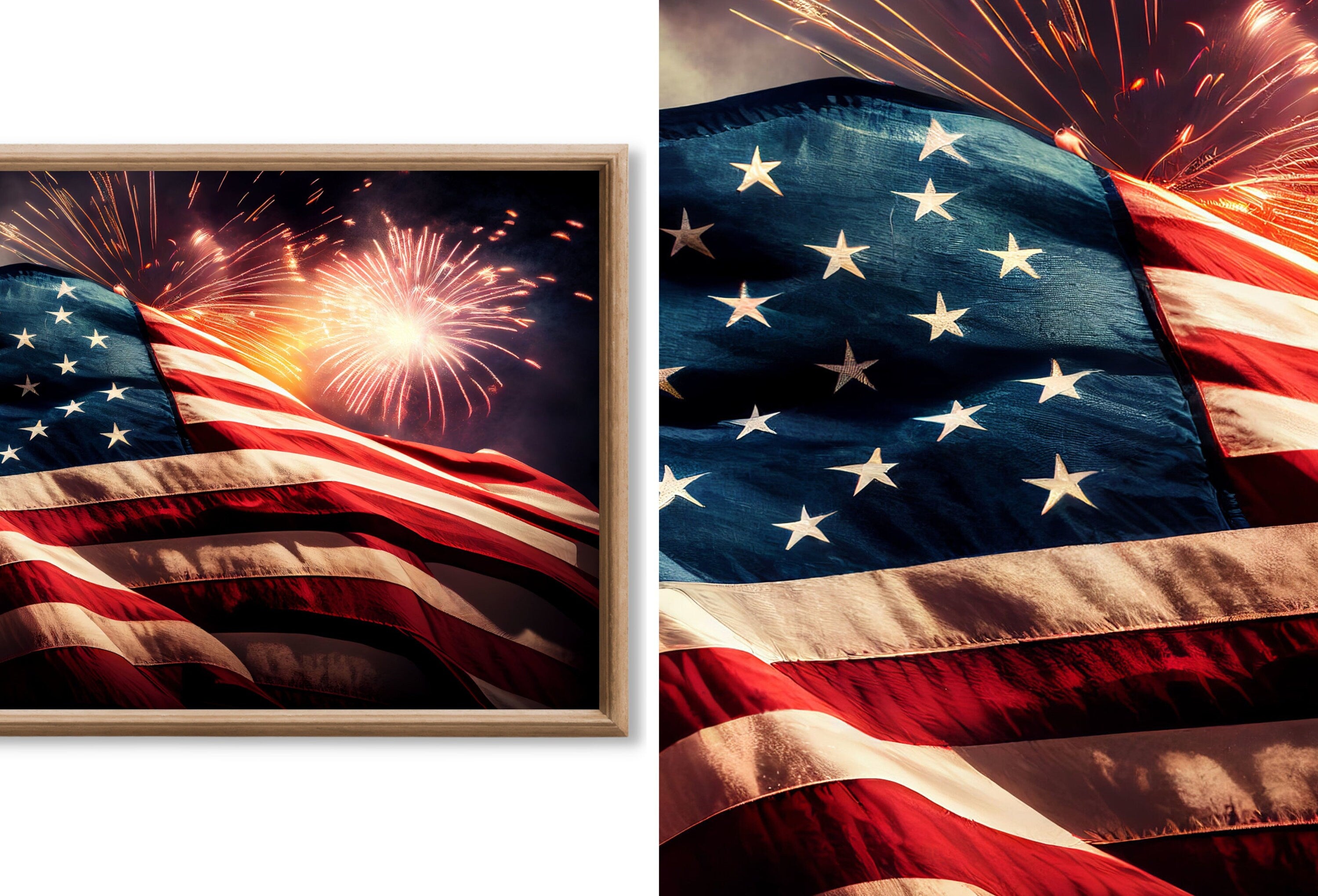 Set of 15 Samsung Frame TV 4K Art. Independence Day 4th of July Decor. Patriotic USA American Flags Art Set. Instant Download Frame TV Art