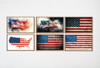 Set of 15 Samsung Frame TV 4K Art. Independence Day 4th of July Decor. Patriotic USA American Flags Art Set. Instant Download Frame TV Art