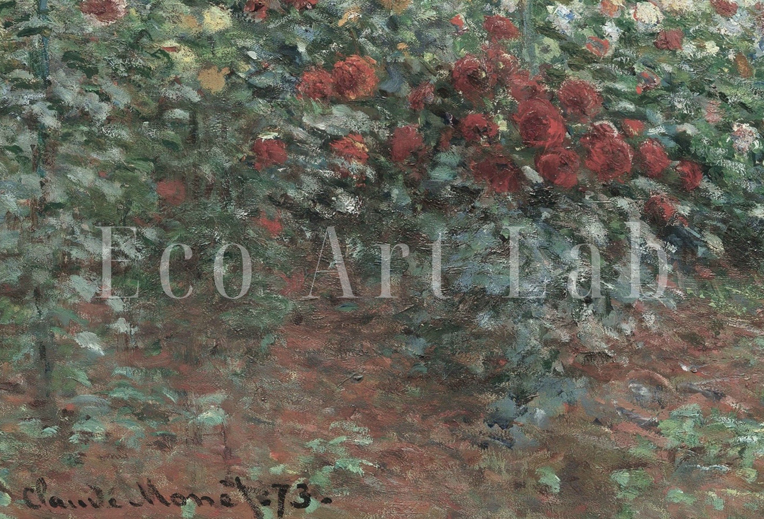 Vintage Spring Garden House Painting | Botanical Landscape Art | Frame TV Size Instant Digital Download | Monet Frame TV Art
