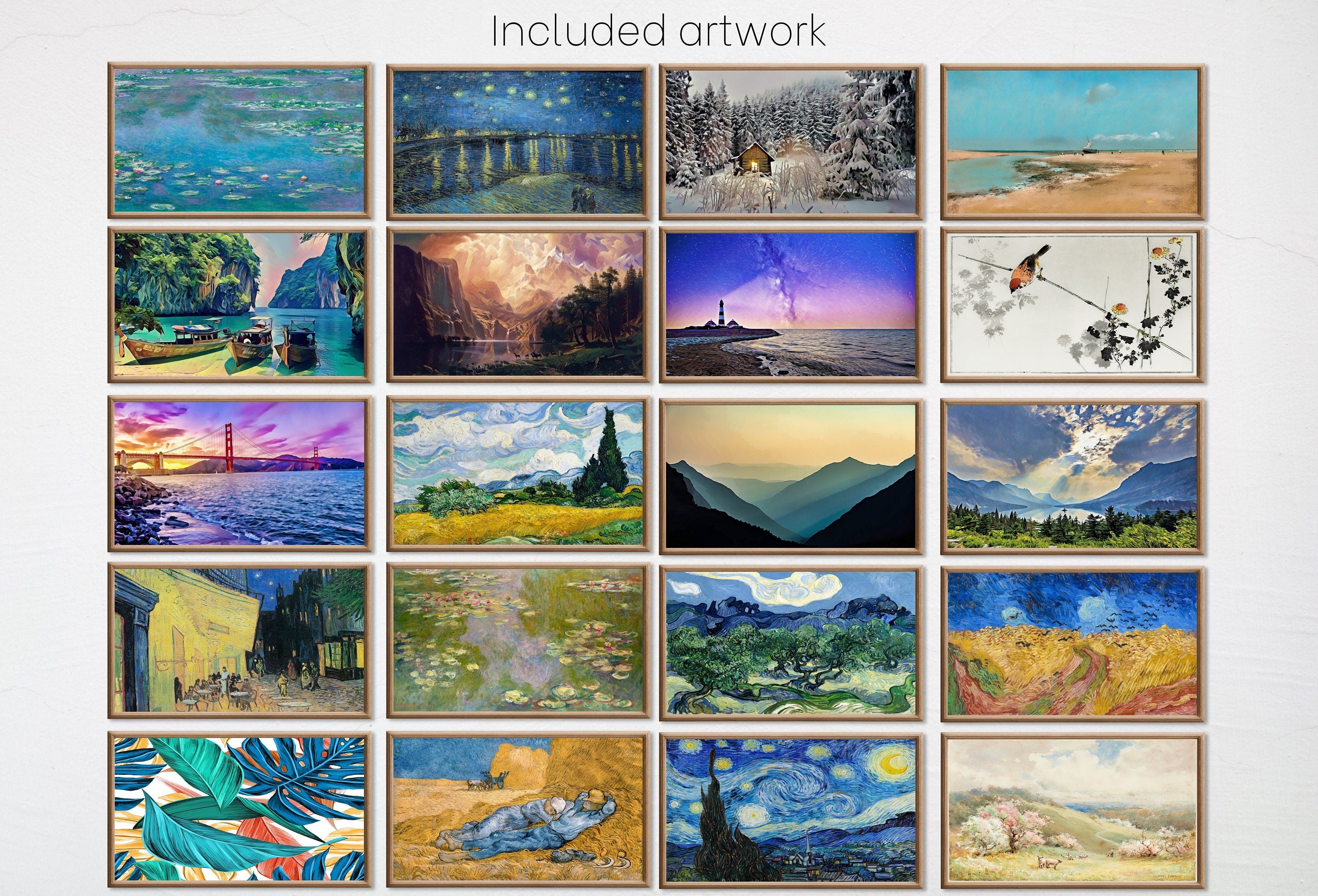 Set of 80 Samsung Frame TV 4K Art. Best Sellers Paintings & Digital Art Ultimate Collection. TV Art Set. Instant Download Frame TV Art