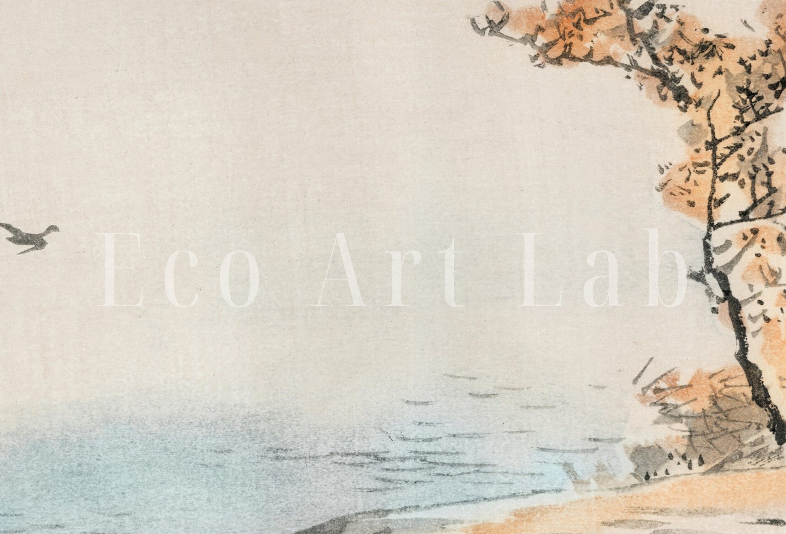Vintage Minimalist Japanese Painting. Printable Wall Art. Instant Download Antique Landscape Art. 19th Century Japanese Vintage Wall Art – Printable Wall Art Digital Download – Digital Download