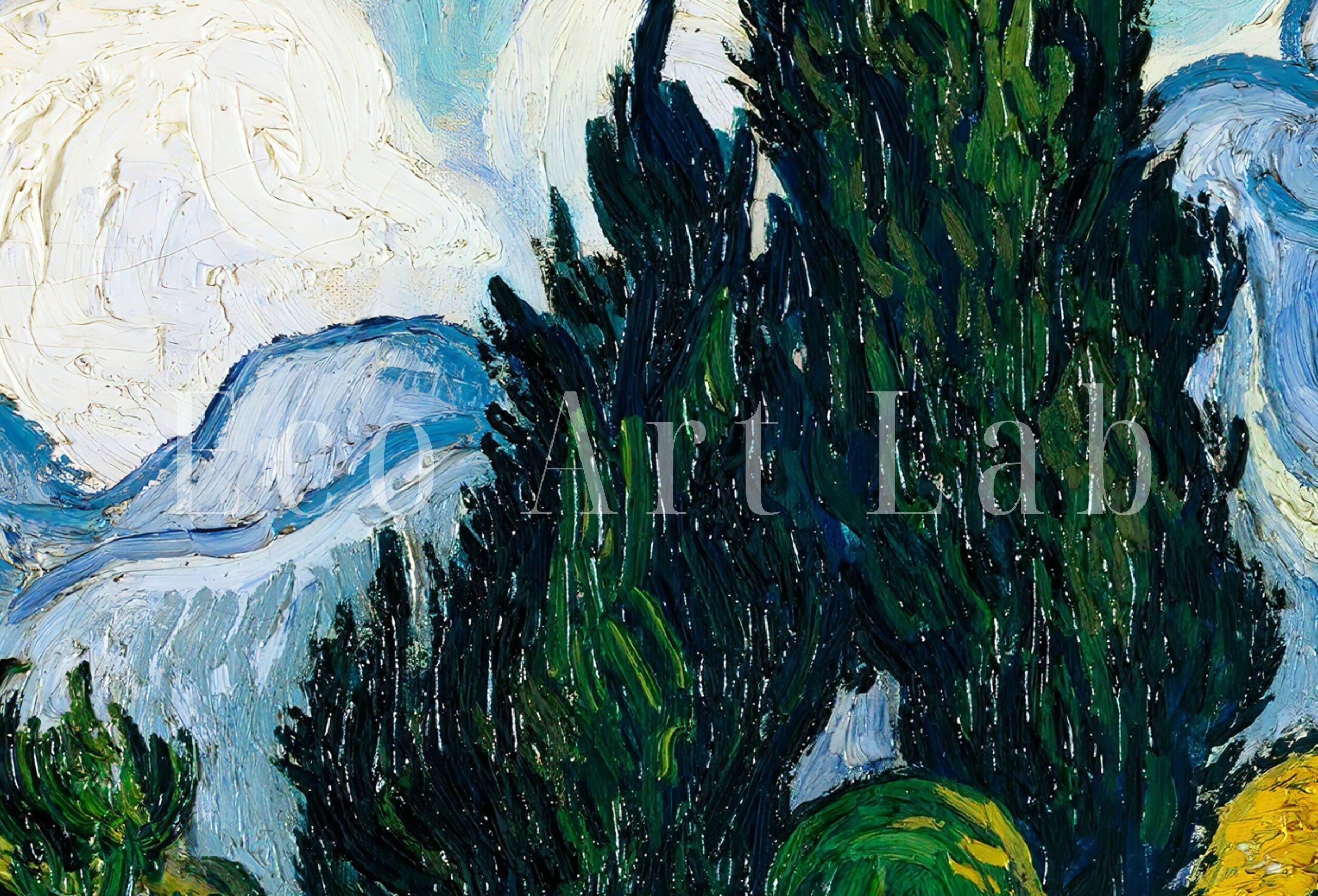 Wheat Field by Vincent van Gogh. Set of 2 Prints. Printable Famous Fine Art Prints. Instant Download Vintage Painting. 2 Piece Wall Art