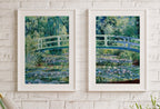 Water Lilies & Bridge by Claude Monet Set of 2 Prints. Printable Famous Fine Art Prints. Instant Download Vintage Painting. 2 Piece Wall Art
