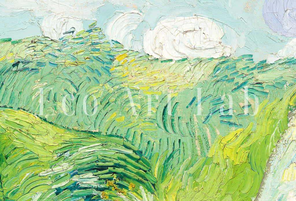 Green Fields by Vincent van Gogh. Set of 2 Prints. Printable Famous Fine Art Prints. Instant Download Vintage Painting. 2 Piece Wall Art